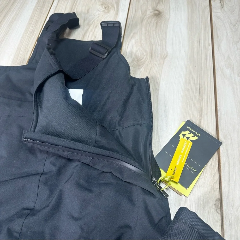 Kids' Waterproof Snow‎ Bib - 83% Recycled Polyester, Adjustable Straps SMALL NWT